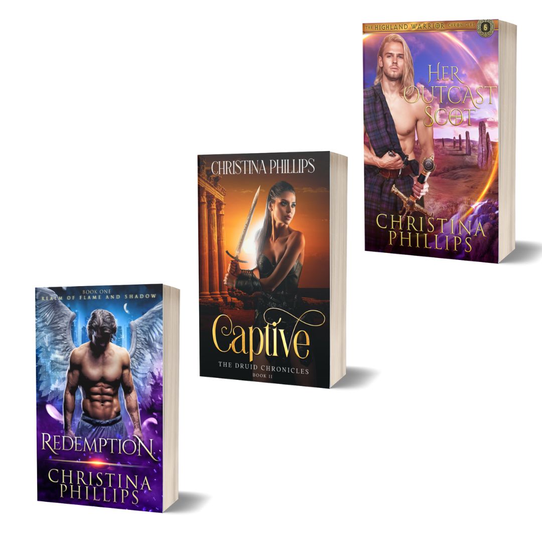 Redemption, Captive, Her Outcast Scot PAPERBACKS by Christina Phillips